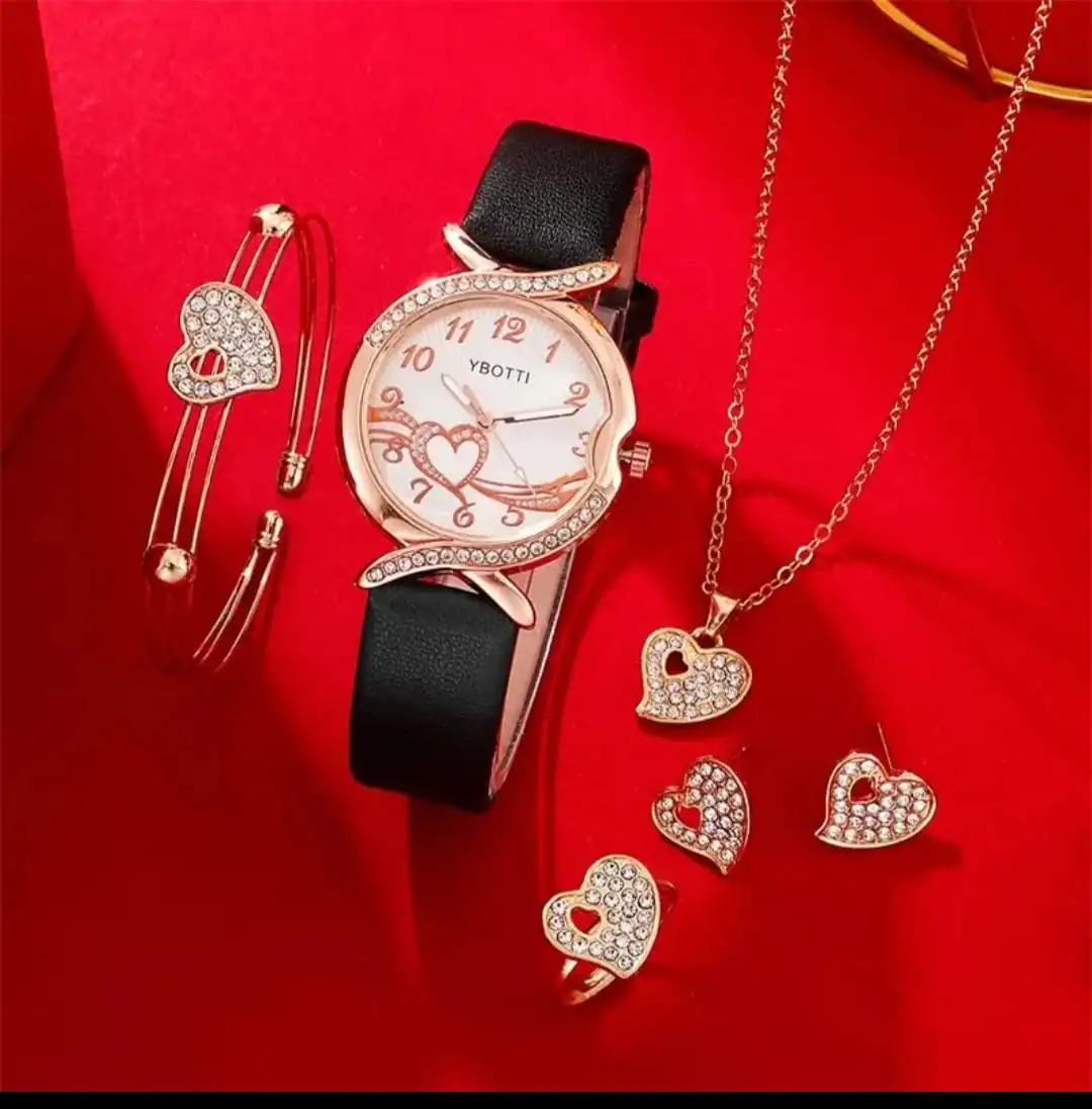 Conjunto de reloj y joyeria 