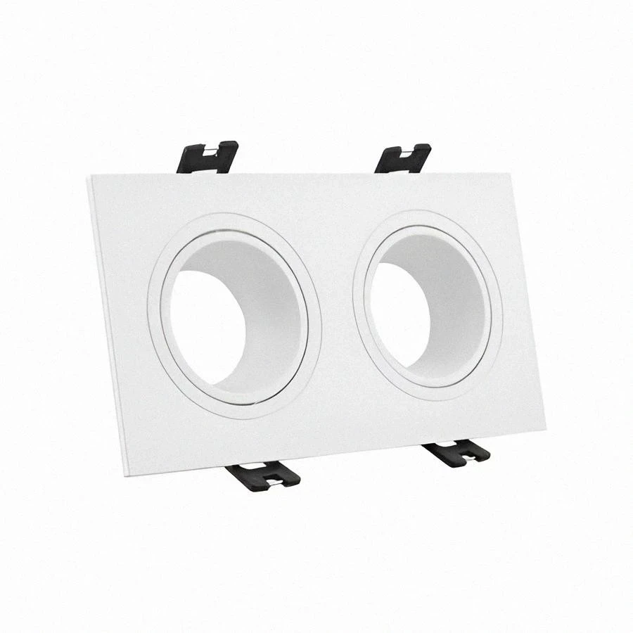 CARCASA BLANCA PARA DICROICO 2L GU10 