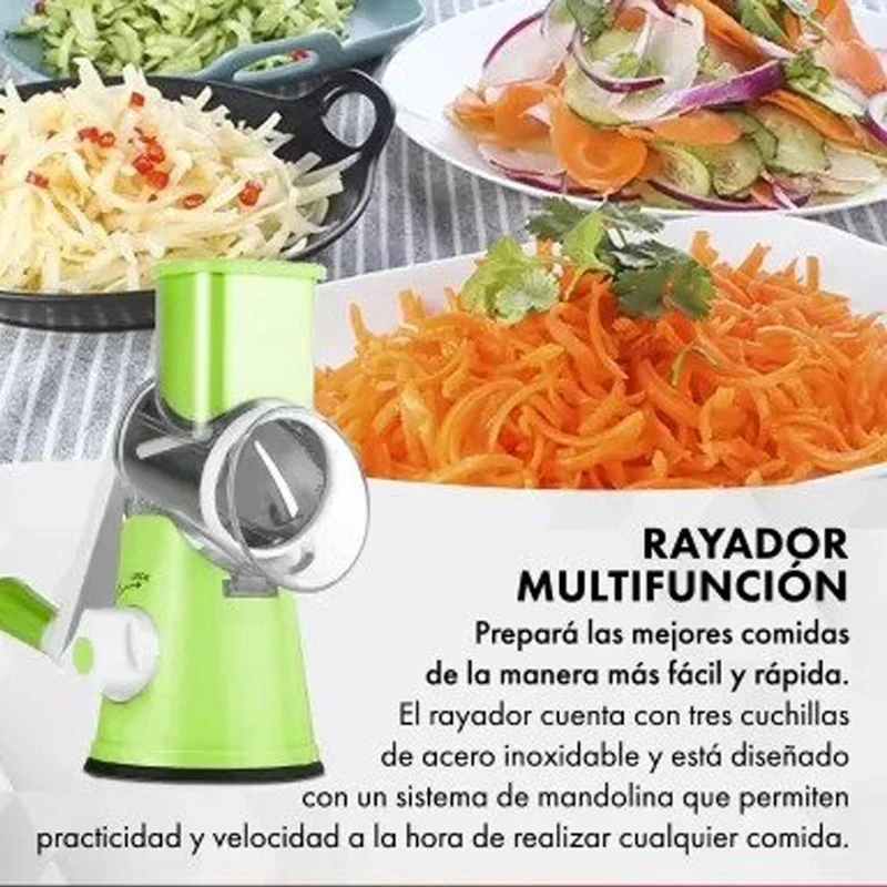 Cortador, Rayador de verduras multifuncion VERDE