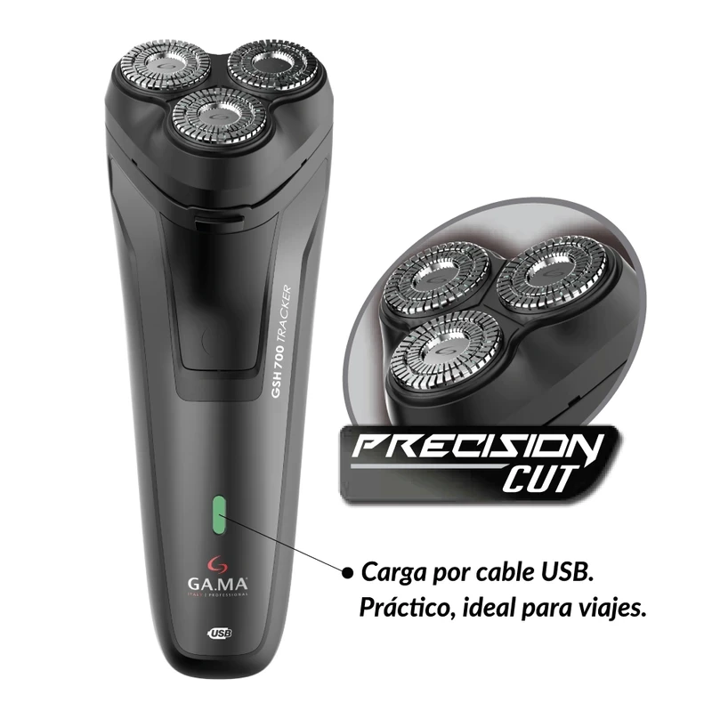 Afeitadora GA.MA Italy SH 700 Tracker USB 2