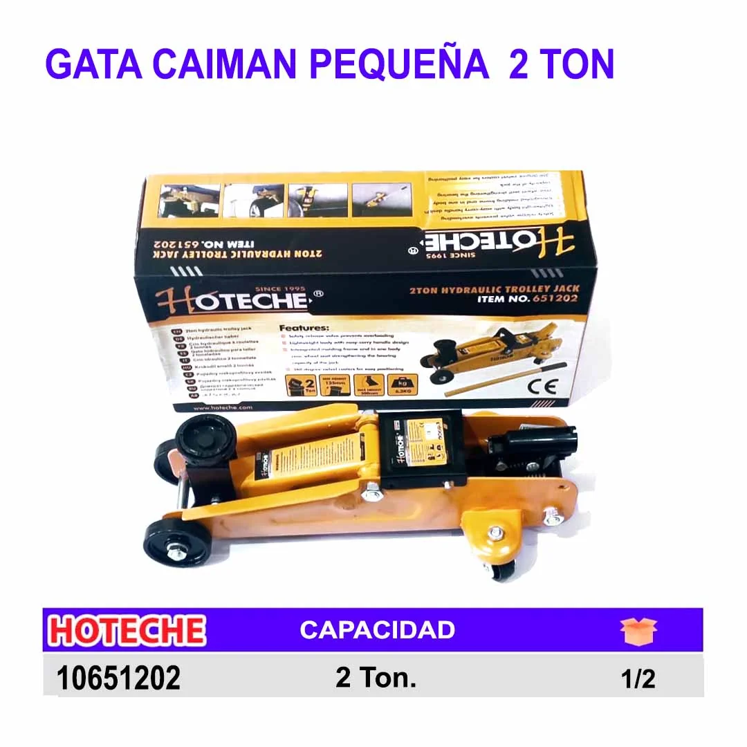 GATA CAIMAN PEQUEÑA HTCH 2 TON