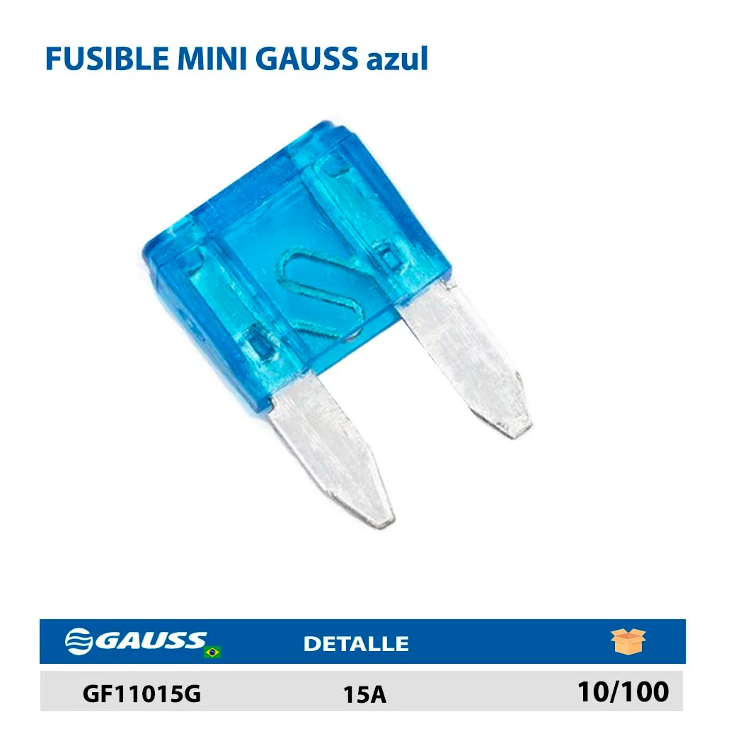 FUSIBLE MINI GAUSS azul 15A