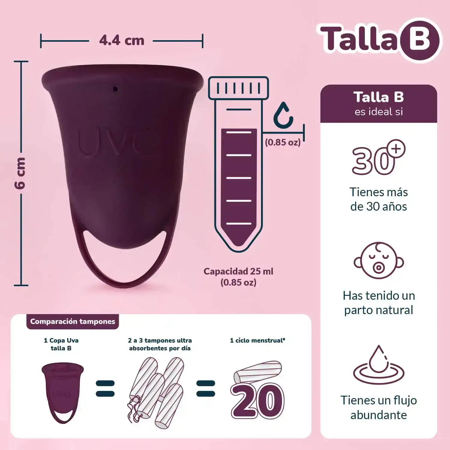 COPA UVA TALLA B