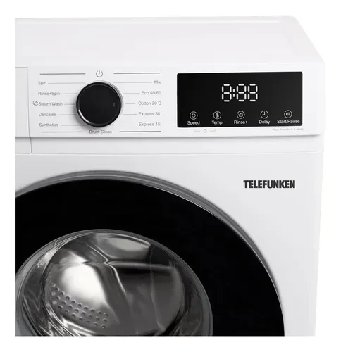 Lavarropas Telefunken -6kg  Pantalla Digital Color Blanco 3