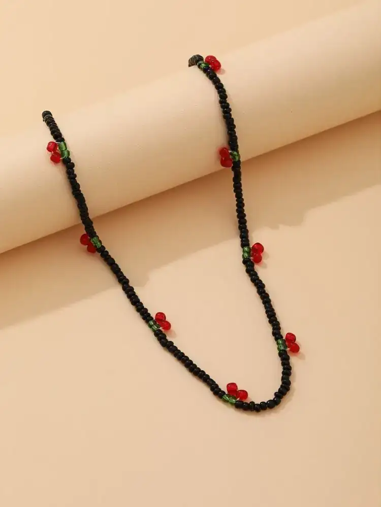 COLLAR CHERRY NEGRO 