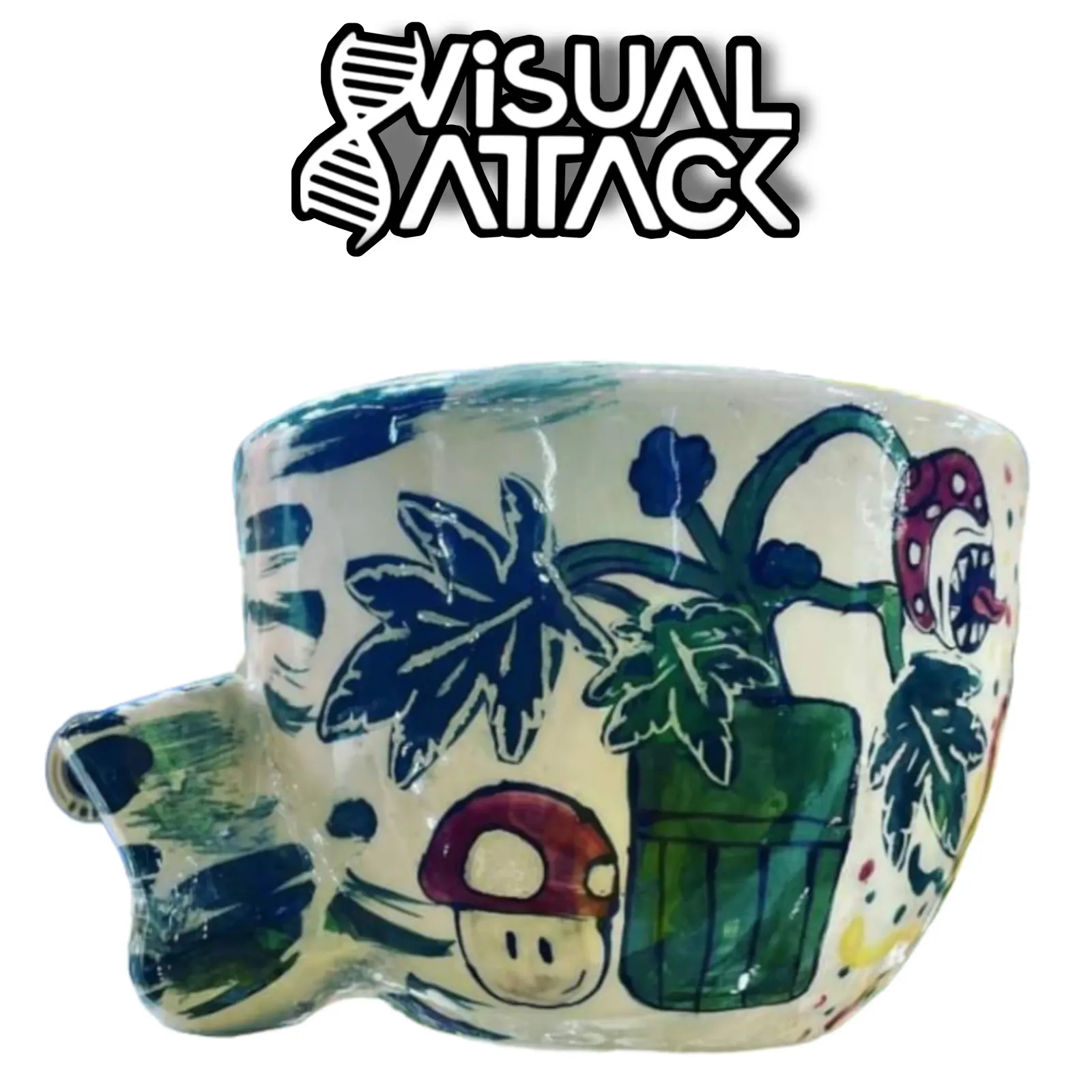 Taza pipa Hongos Mario B.
