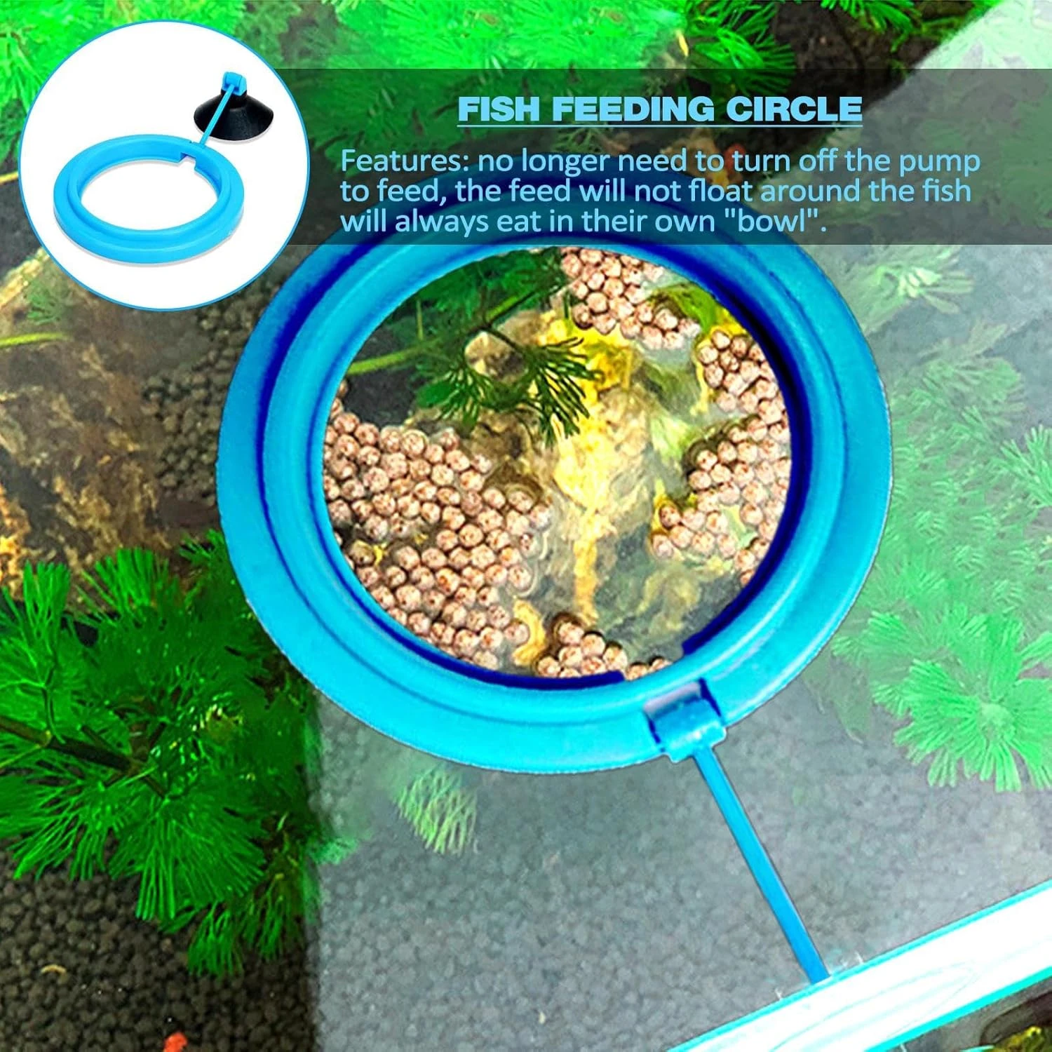 Comedero Flotante para Peces Circular FLO-2 2