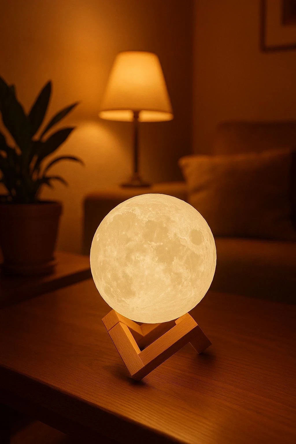 LAMPARA LUNA CON CONTROL REMOTO