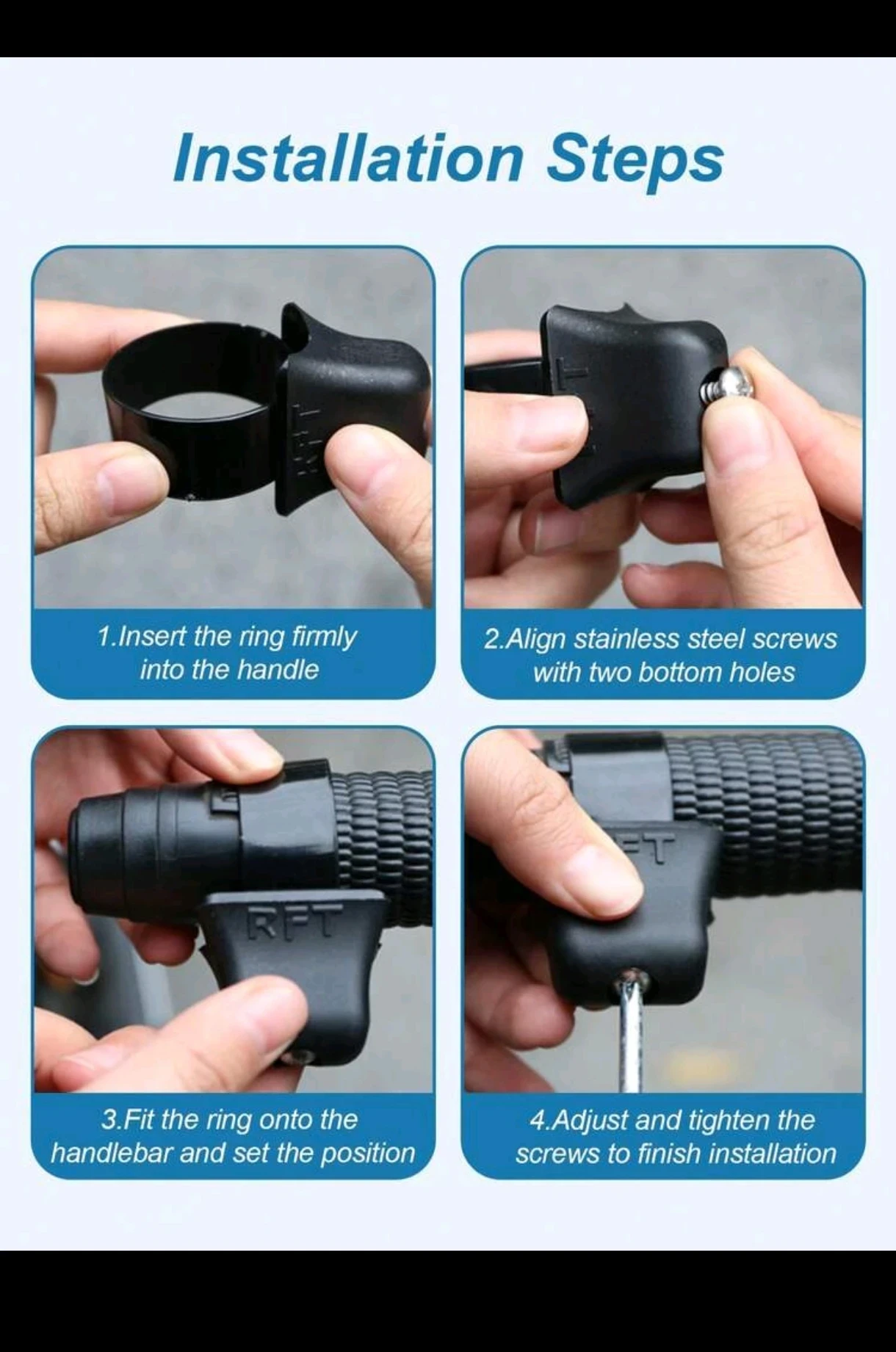 Asistente de Acelerador Ergonómico RFT con Fijación de Tornillo 8