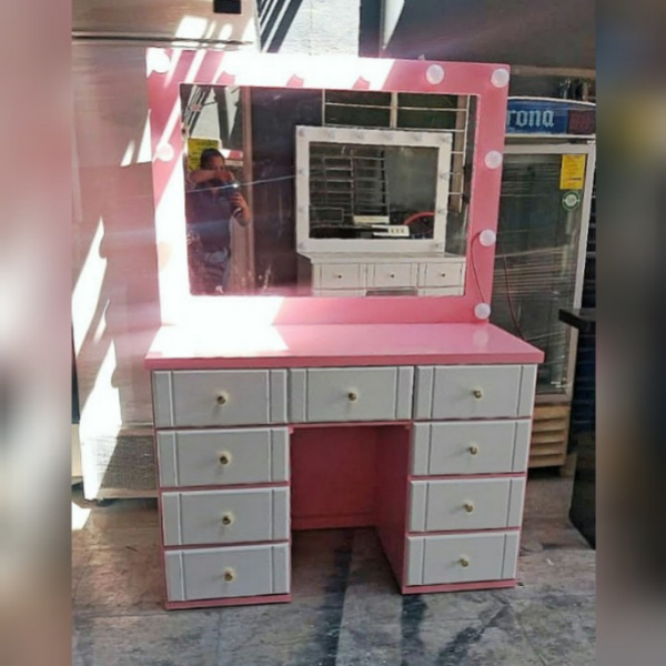 Tocador Hollywood Vanity G2 Repisa Lisa 6