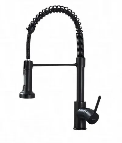 CANILLA MONOCOMANDO EXTENSIBLE NEGRO 8