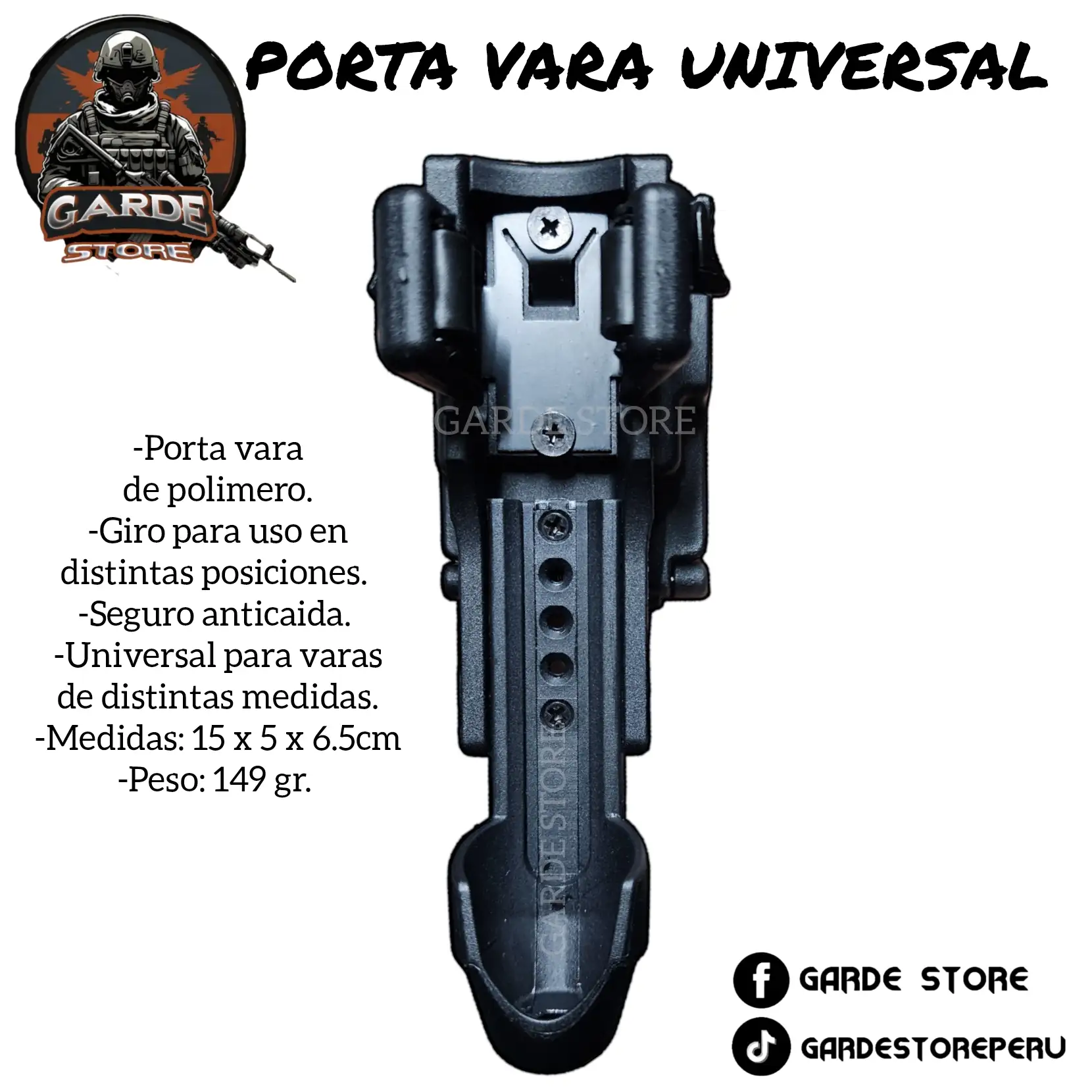 PORTA VARA DE POLIMERO RÍGIDO  2