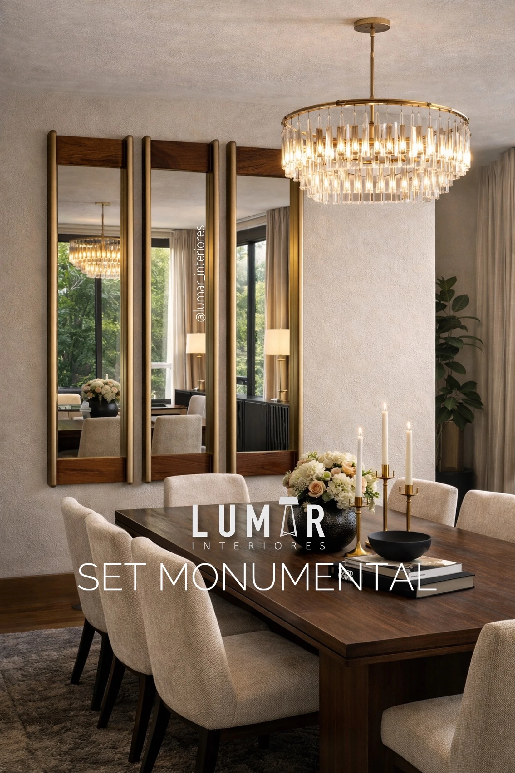 Espejos Parota MONUMENTAL Set 3 Rectangular 5