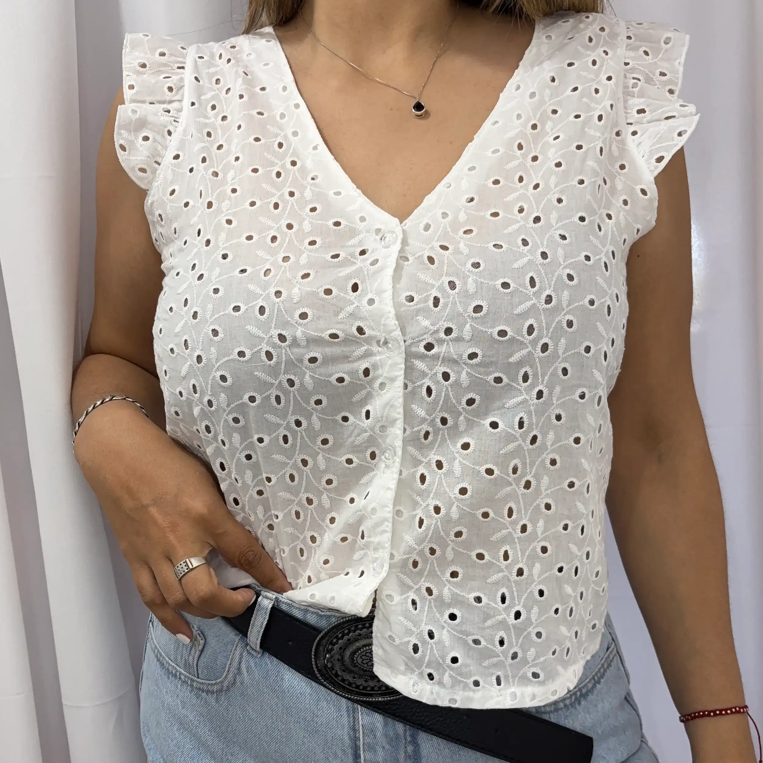 Blusa broderie