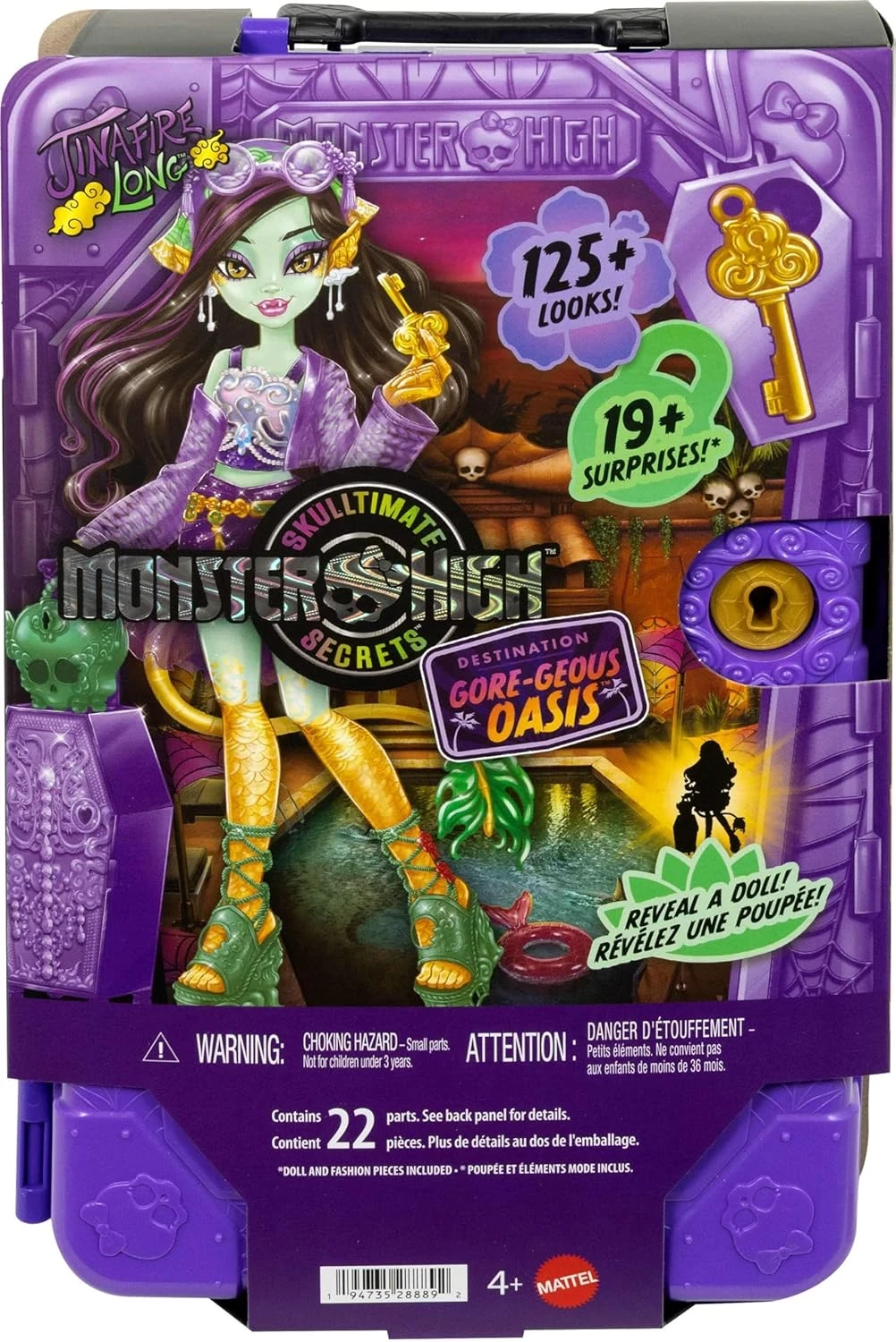MONSTER HIGH SKULLTIMATE SECRETS MUÑECA JINAFIRE LONG