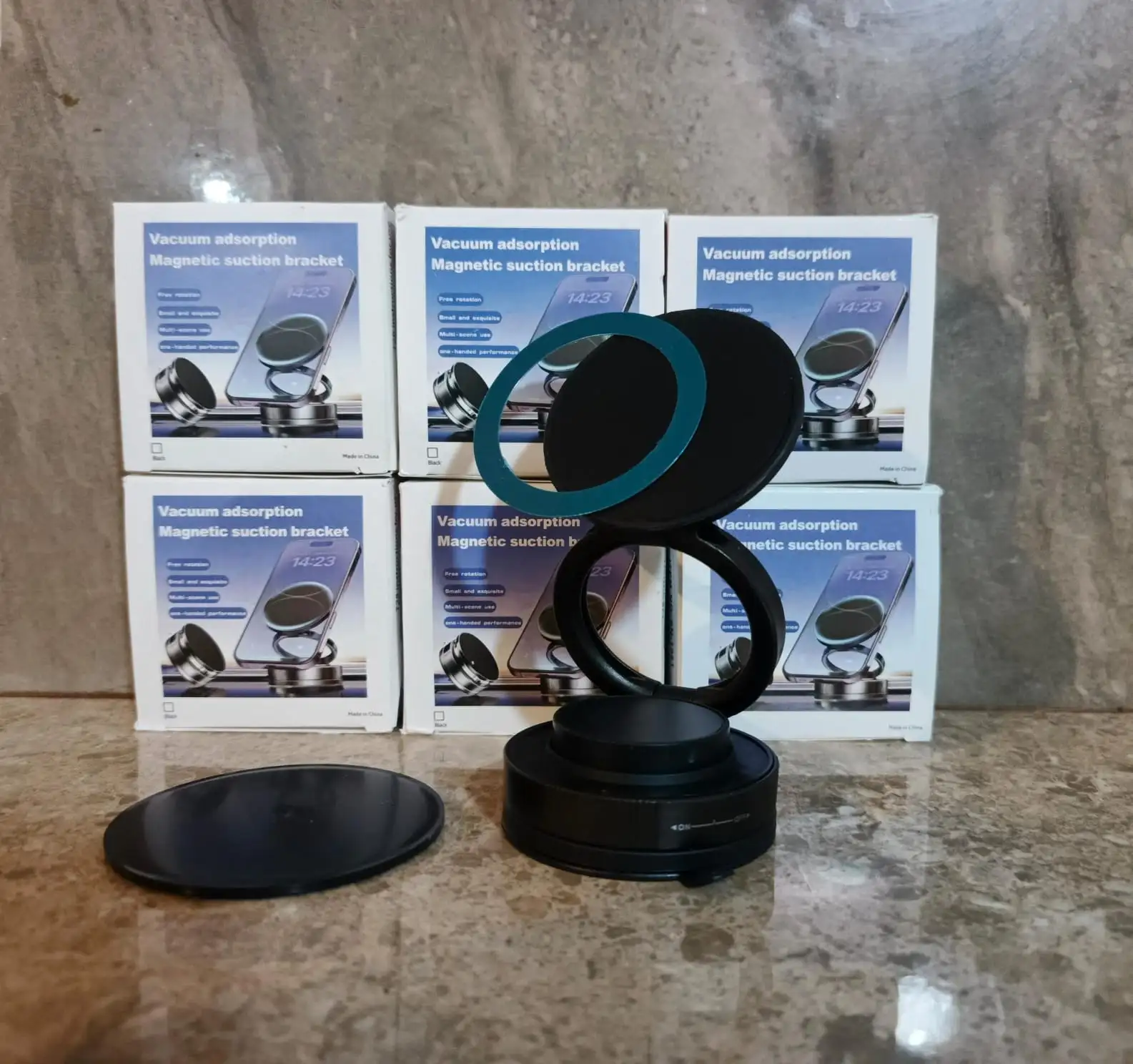 Soporte para vehiculo magnético doble anillo t28 