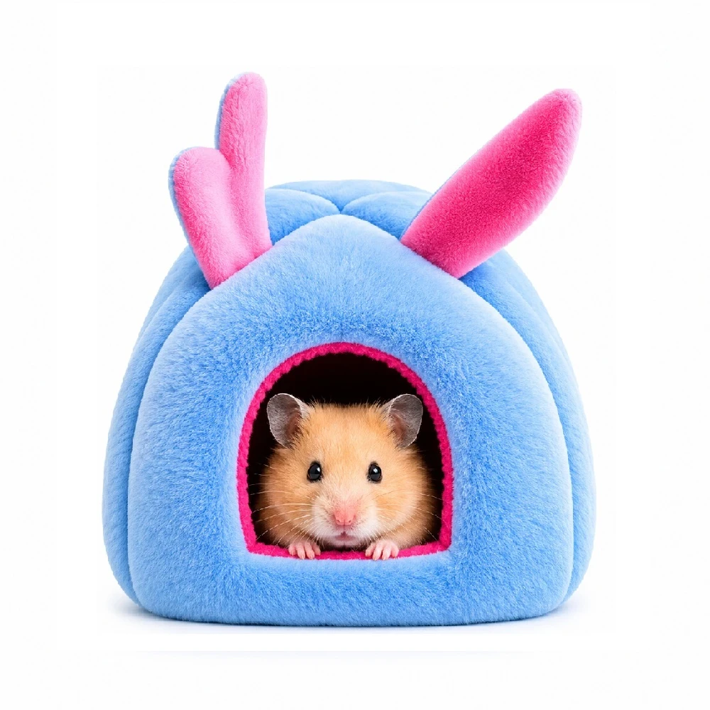Cama Tipo Cueva Para Hamster Diseño Temático Stich