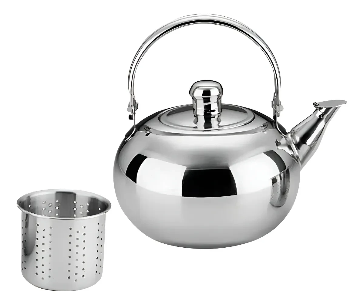Tetera 600ml Acero Inoxidable Con Filtro Té Infusiones Agua