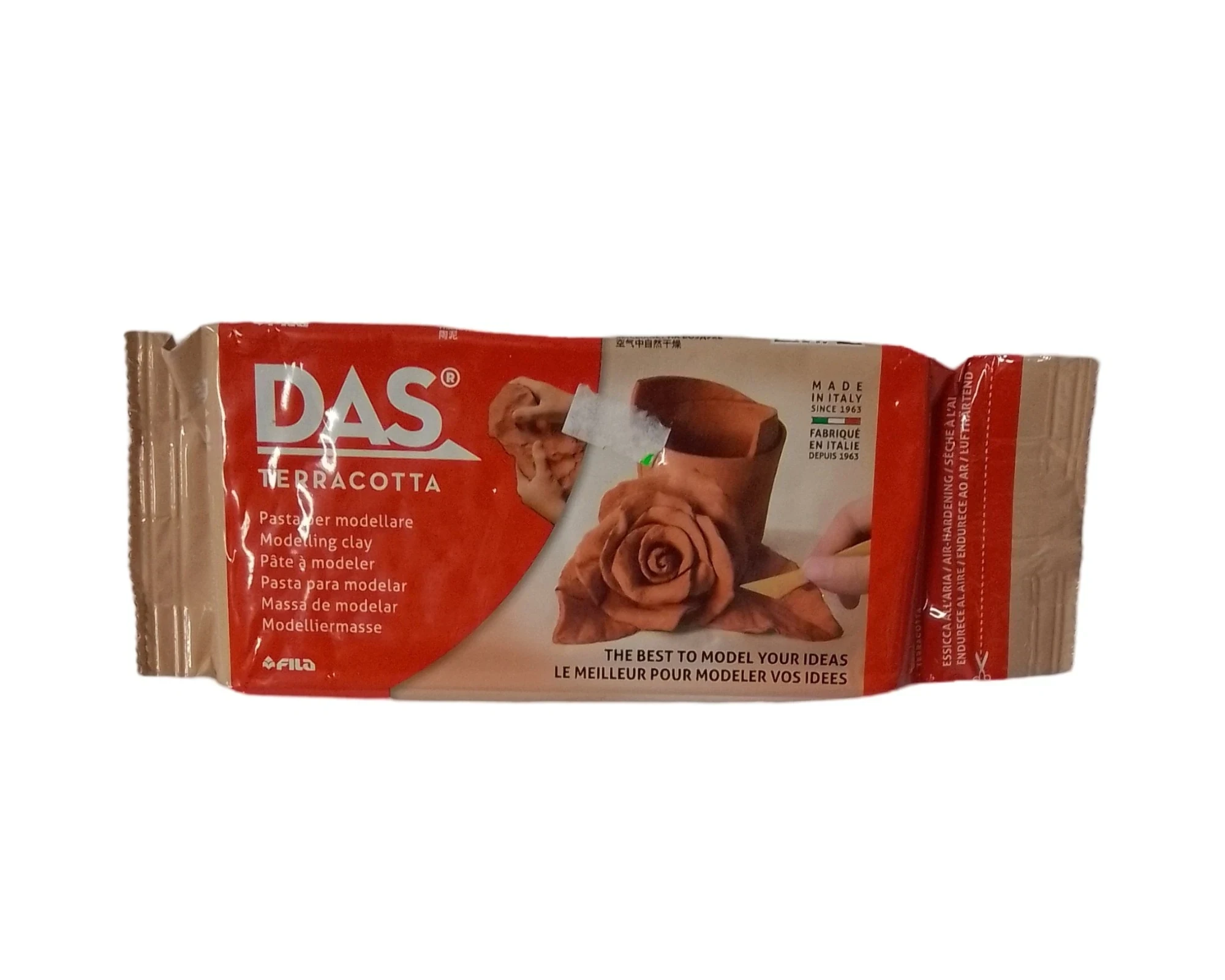 PASTA PARA MODELAR DAS  1/2 KG terracota 
