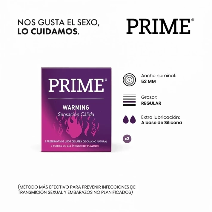 Preservativo Prime Warming