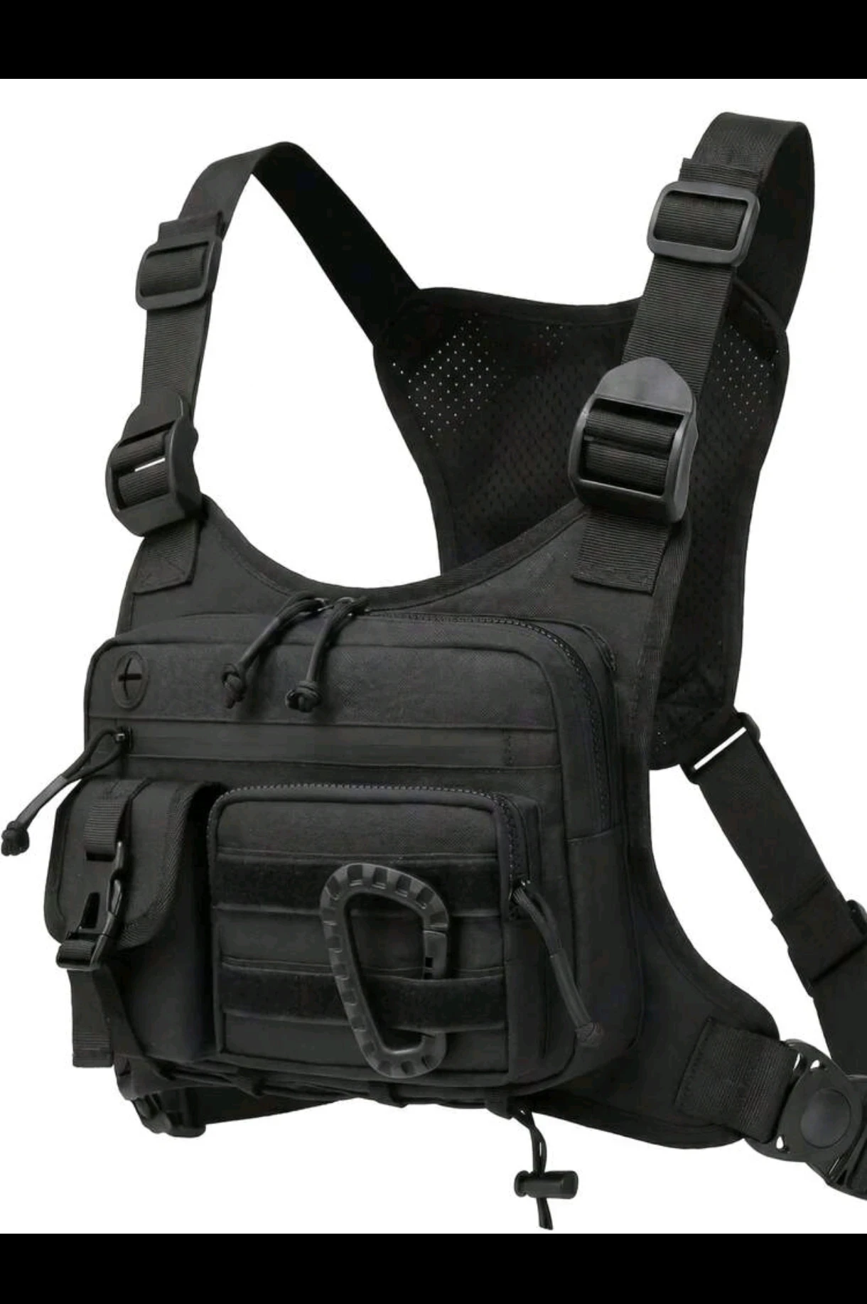 Bolso Táctico de Pecho Premium – Nailon Cordura de Alta Resistencia, Hebillas de Liberación Rápida y Costuras Reforzadas.