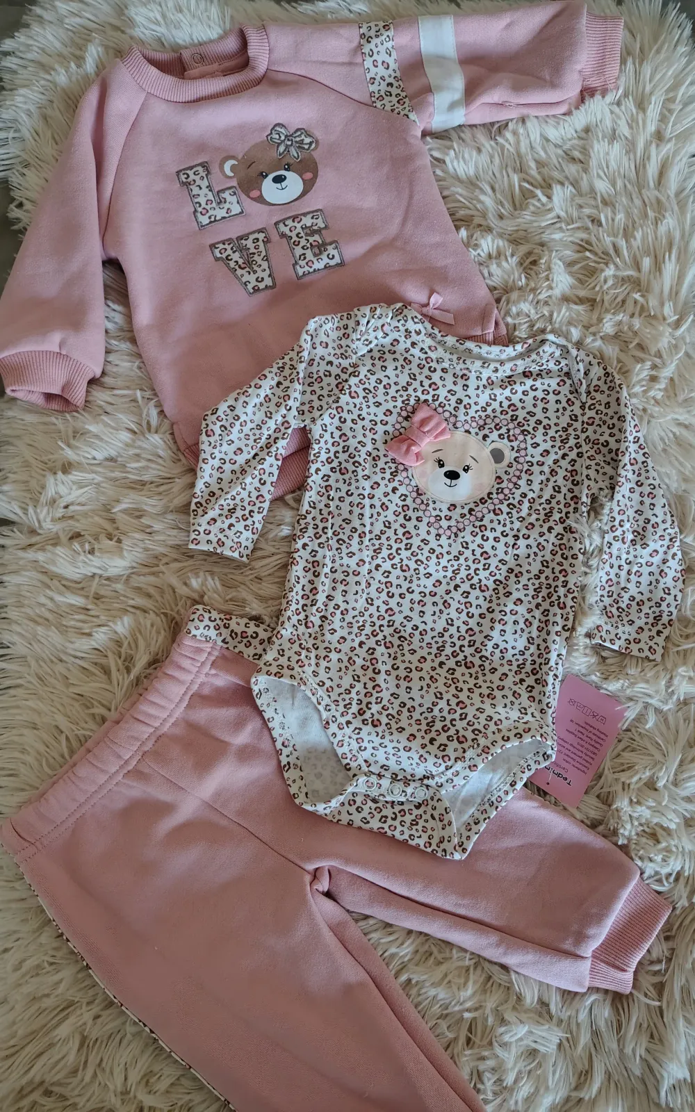 Conjunto afranelado 3 piezas