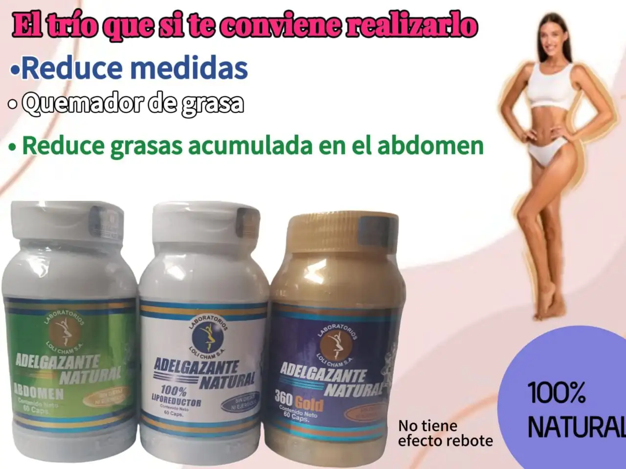 Adelgazante natural 60 cápsulas cada uno
