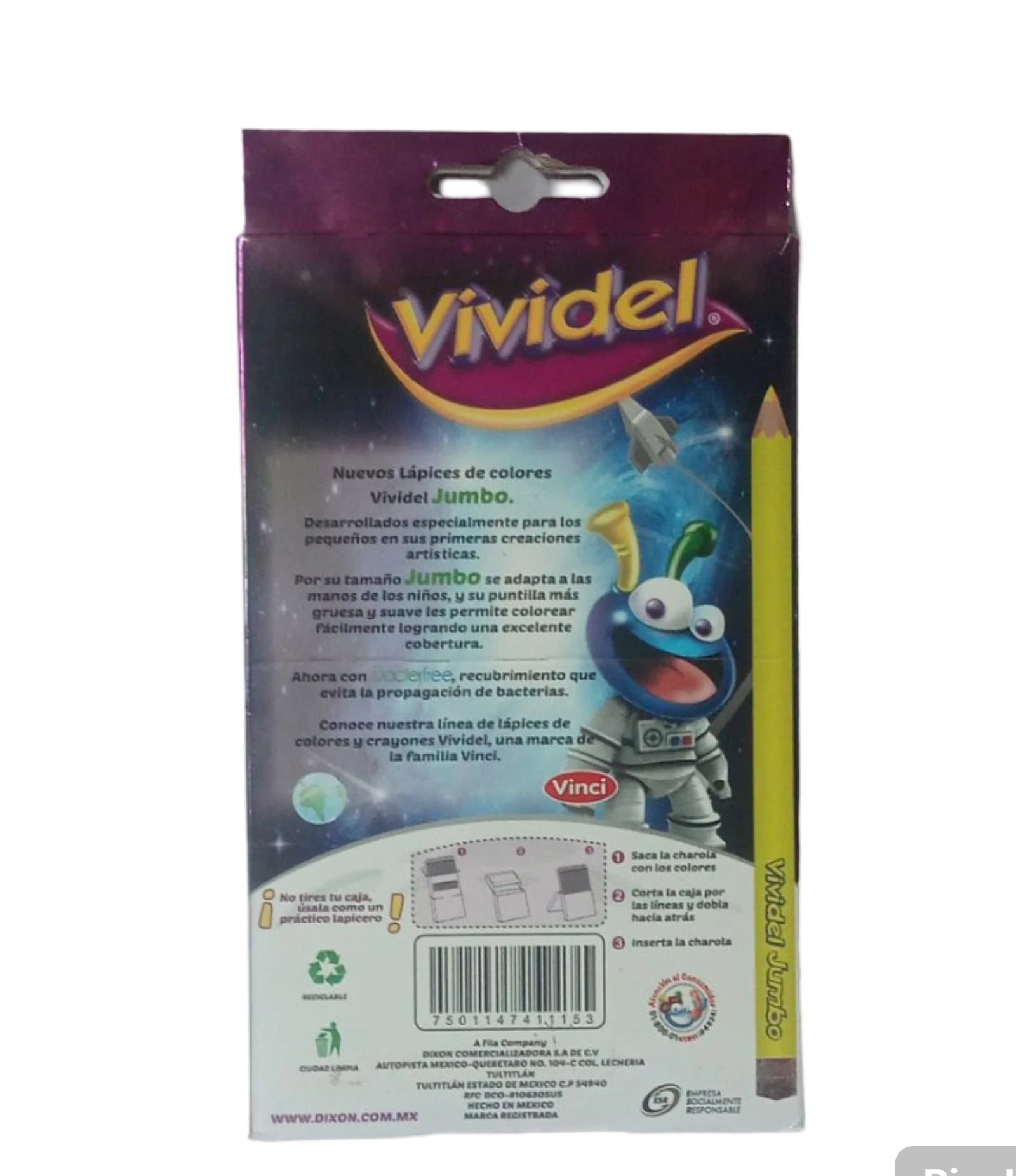 Vividel jumbo 12 colores triangulares  2