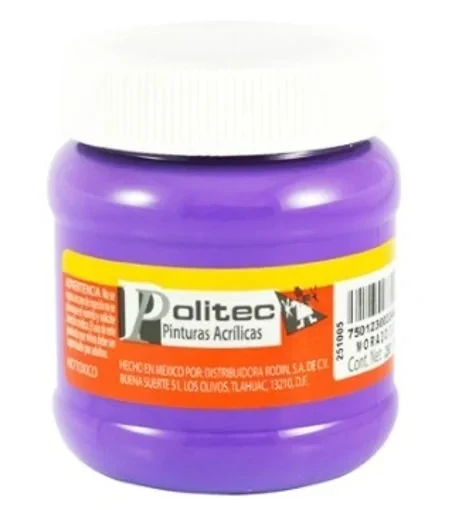 Politec pintura morado frasco de 250 ml