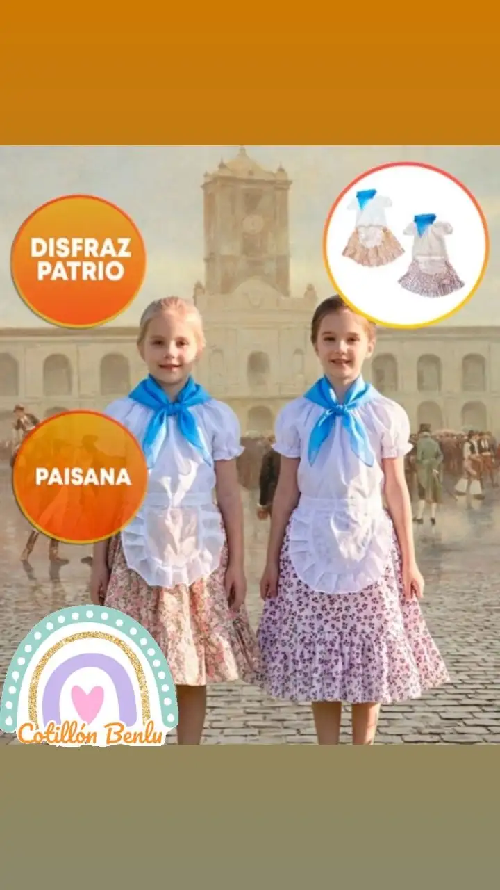 Disfraz patrio paisana