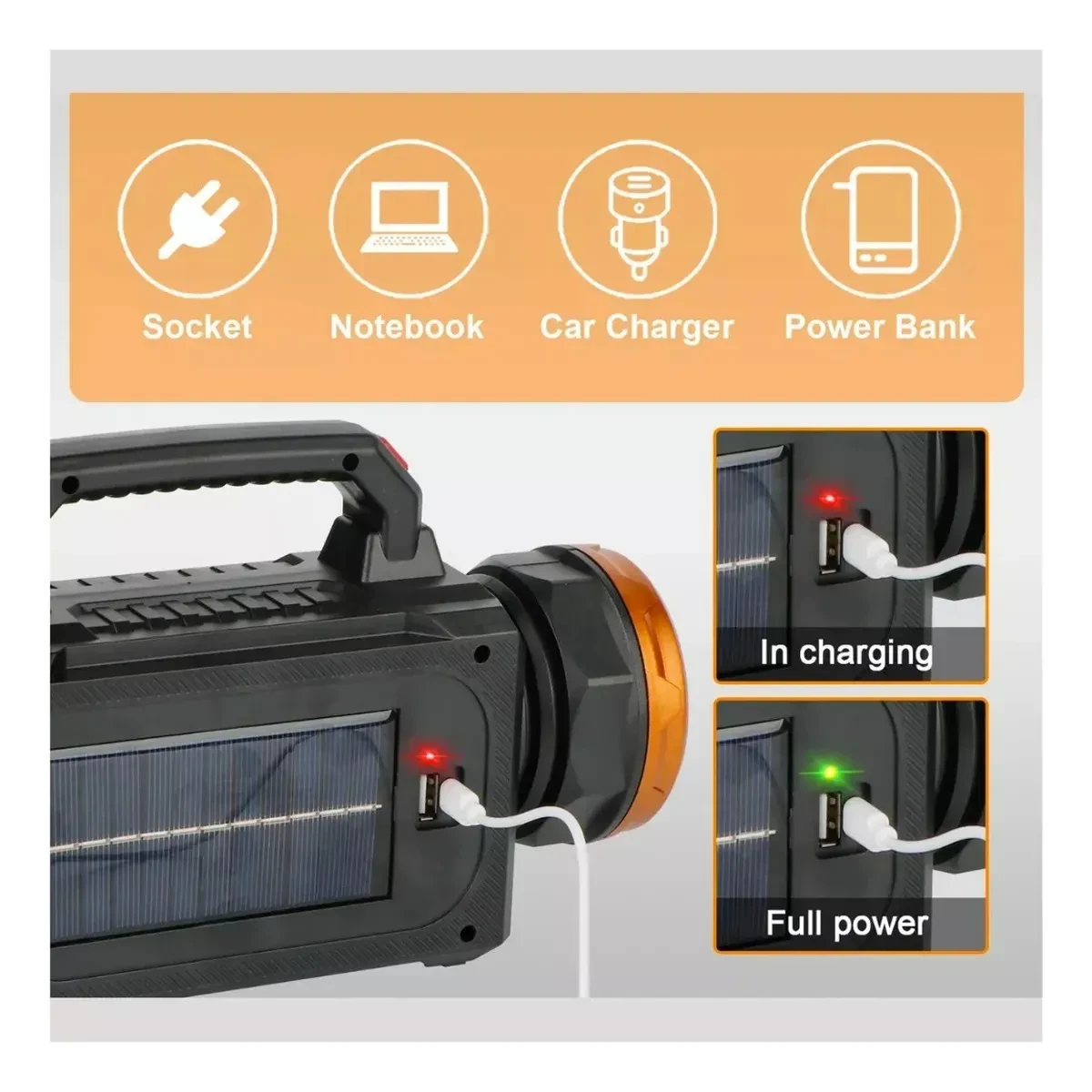 LINTERNA SOLAR MULTIPLE LUCES NY-9801C 3