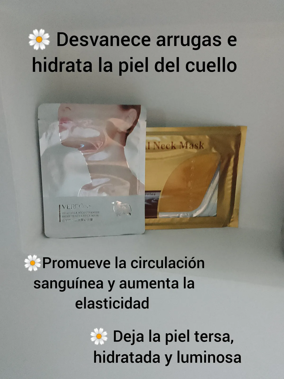 Mascarilla para el cuello