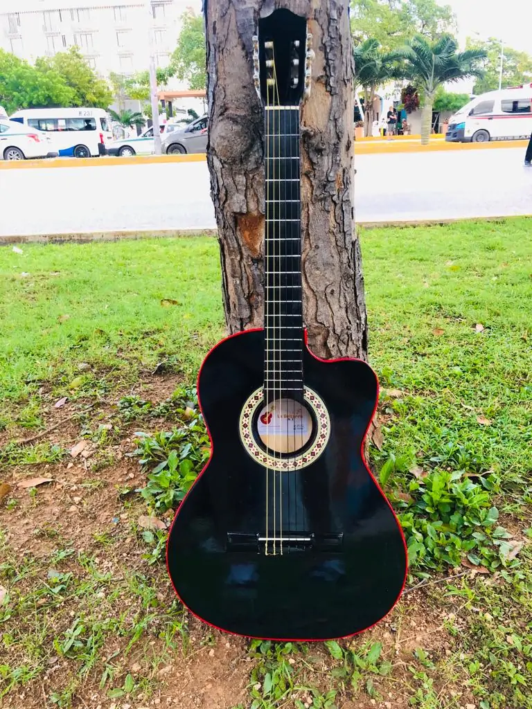 Guitarra Acústica negra
