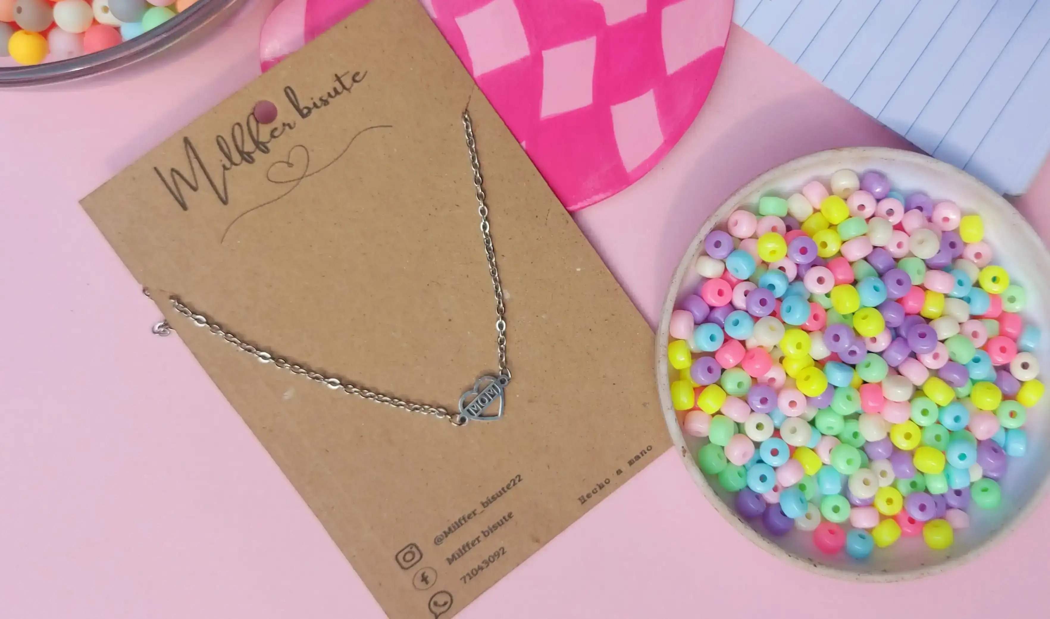 Cadena de corazon MOM 3