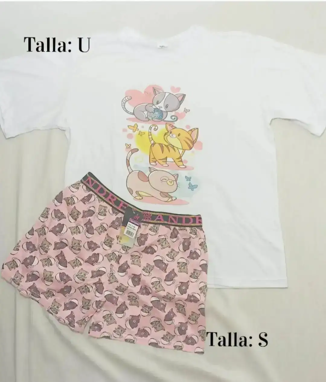 Conjunto de pijama con shorts cortos