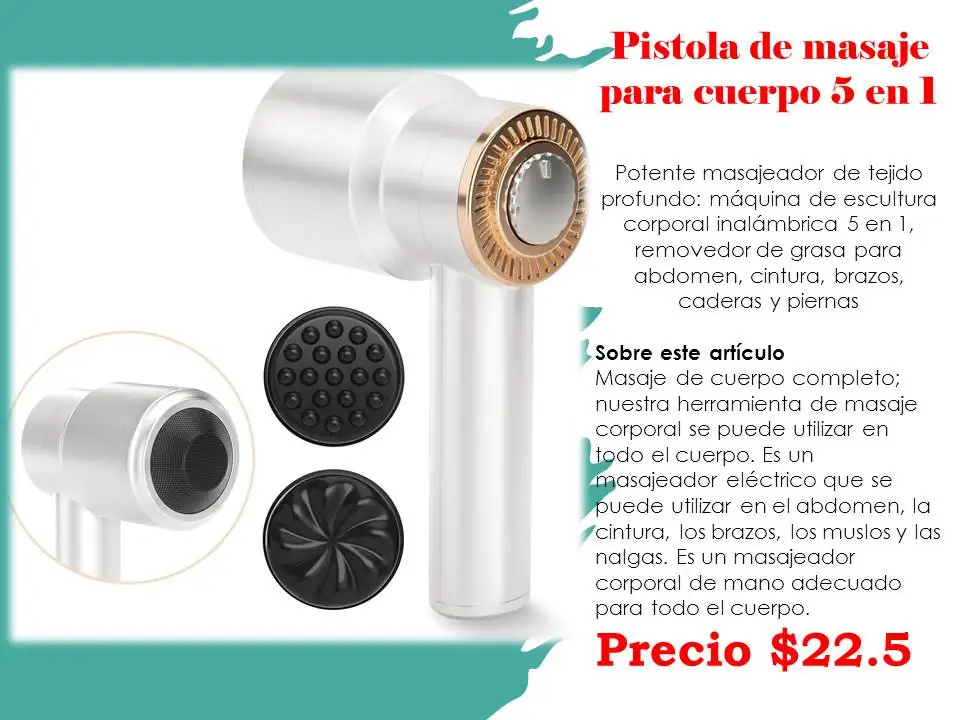 Masajeador facial, recargable  4