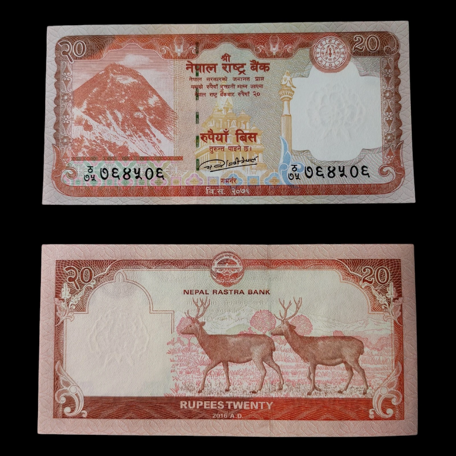 ° Nepal 20 rupias UNC