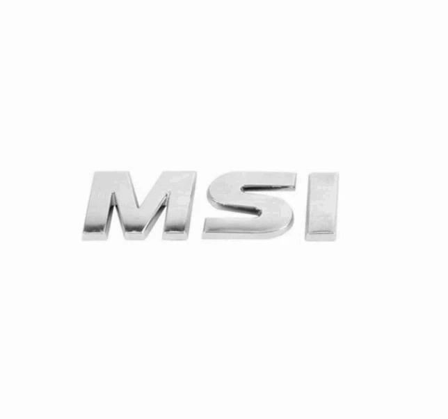 Letrero MSI  vw  (Cromado) / 1122