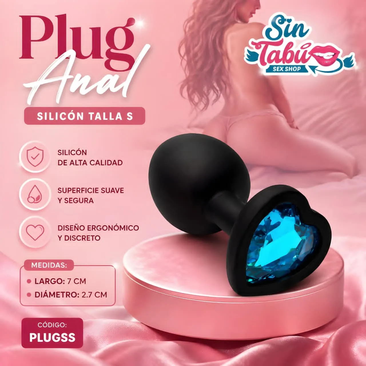 PLUG ANAL SILICONA TALLA S
