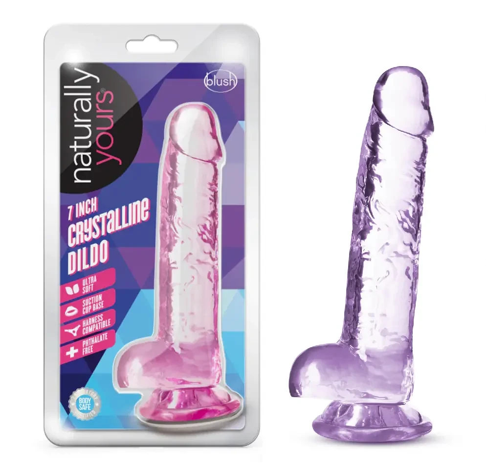 Naturally Yours 7″ Crystalline Dildo 