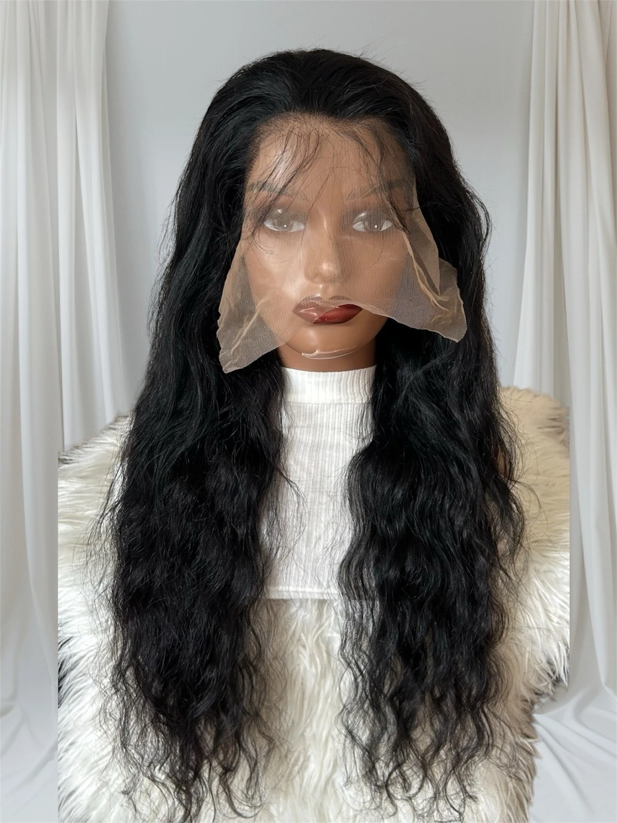 Peluca cabello humano 28 pulgadas, frontal lace 13x6 180% densidad 2