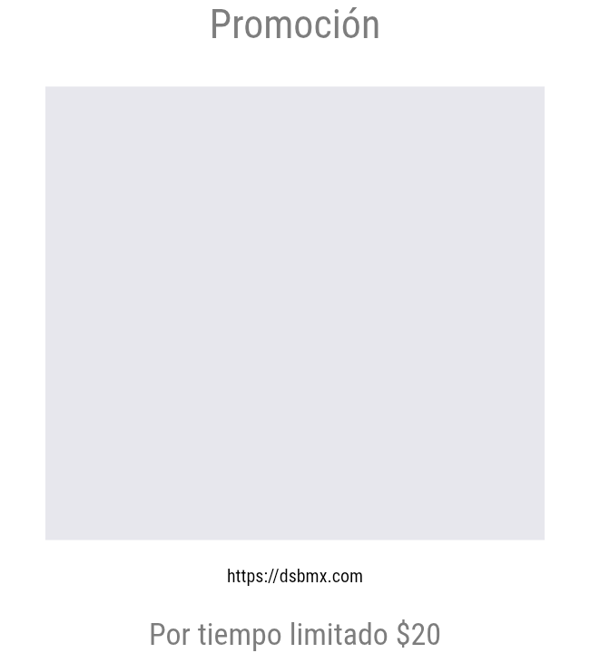 Promoción
