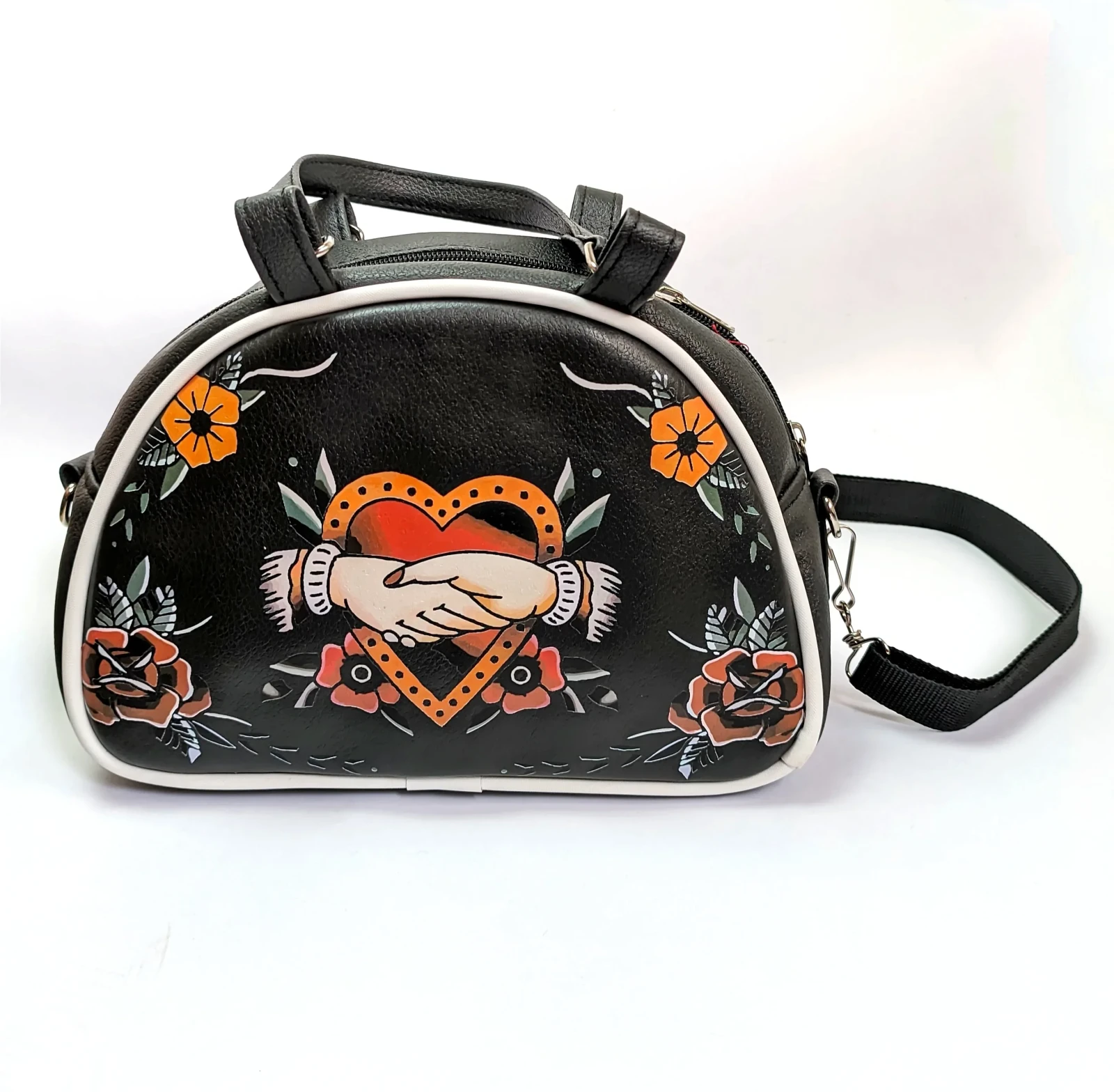 Bolso pequeño media luna estampado 