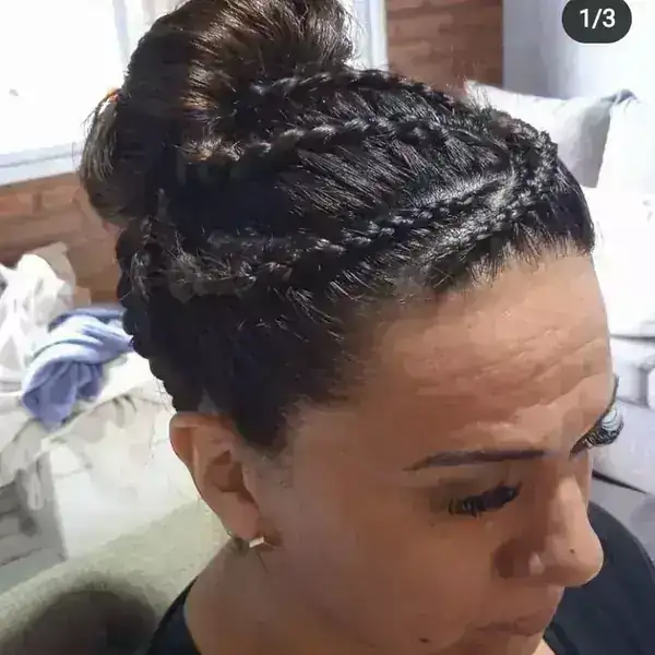 Recogido de trenzas completo
