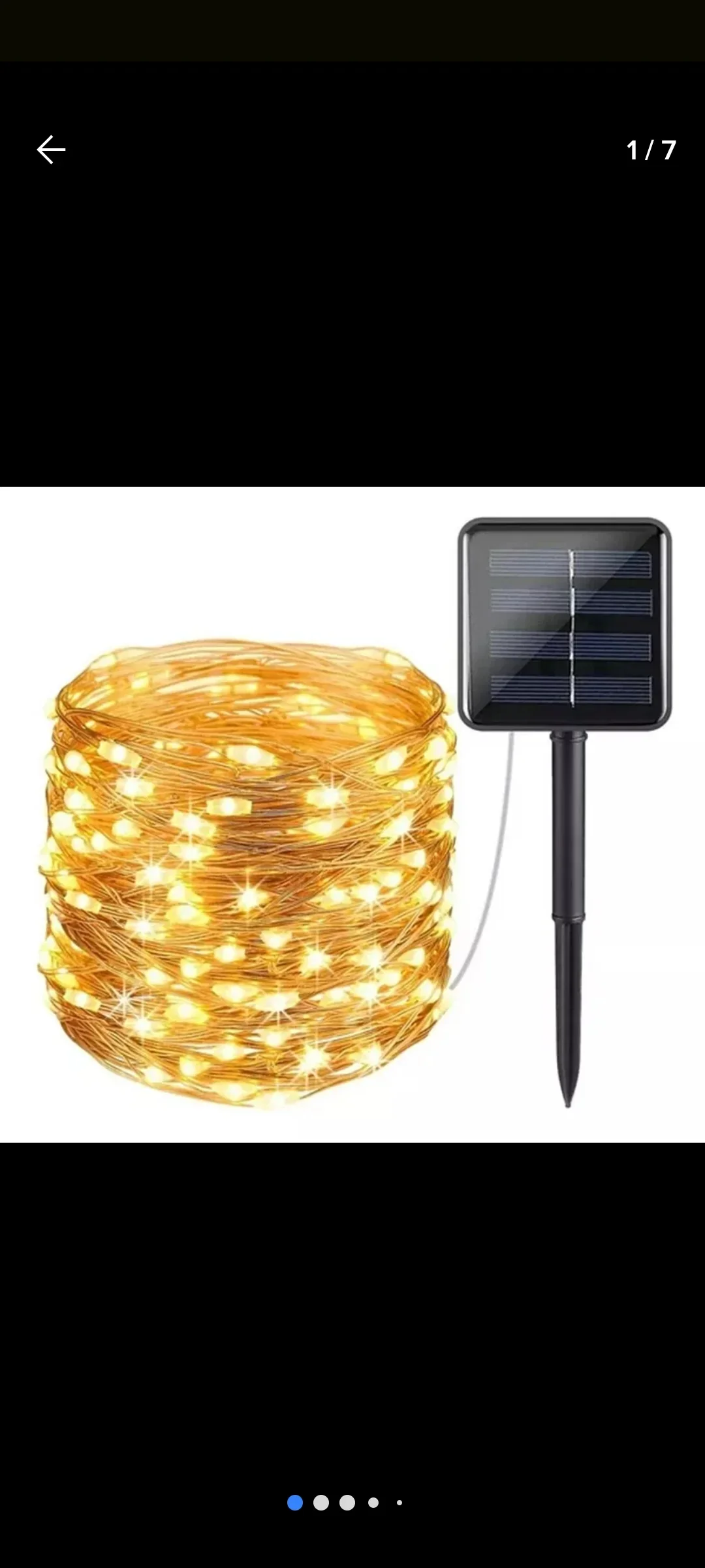 Serie Led Solar 20m