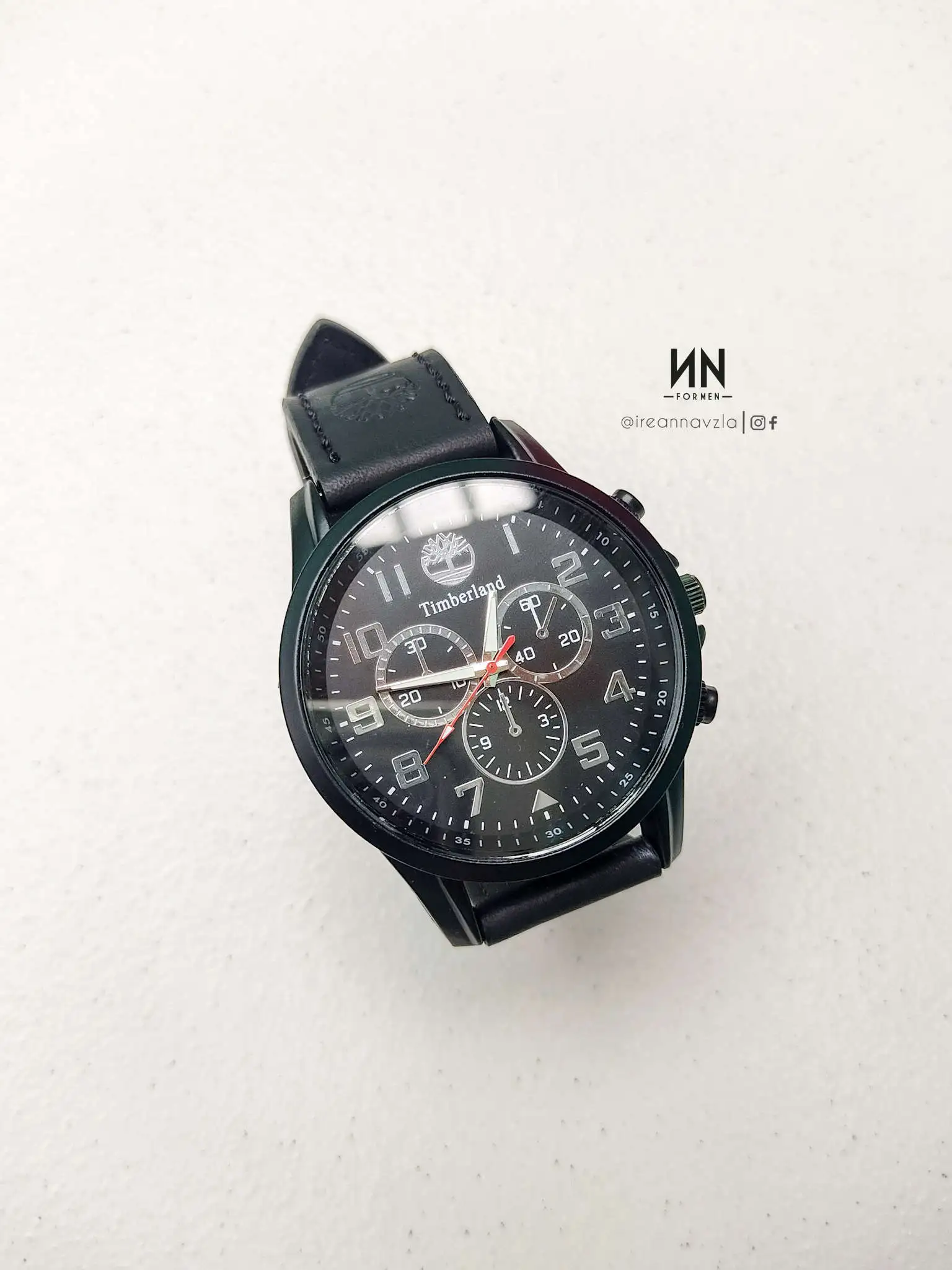 Reloj de goma negro
