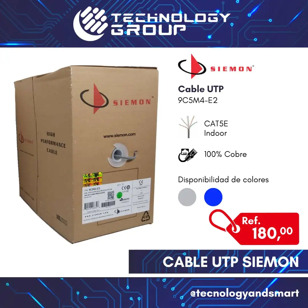 Cable utp cat5 100% SIEMON