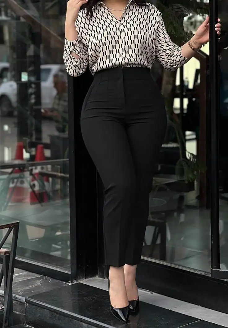 😍🌈Divino Pantalón tipo ZARA talle alto 🛍️🖤 3