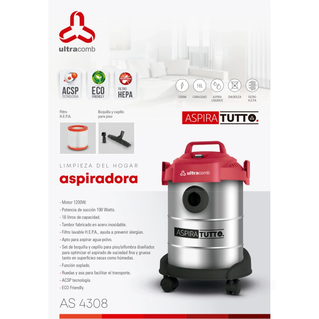 Aspiradora Ultracomb AS4308