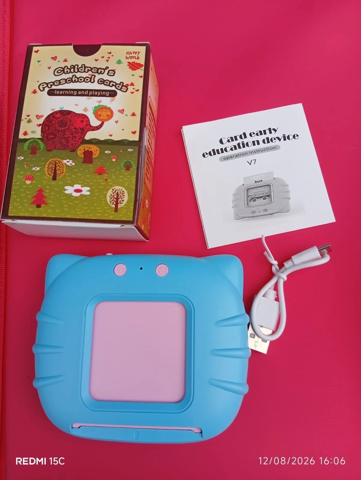 LECTOR de tarjetas educativas BILINGÜE  3